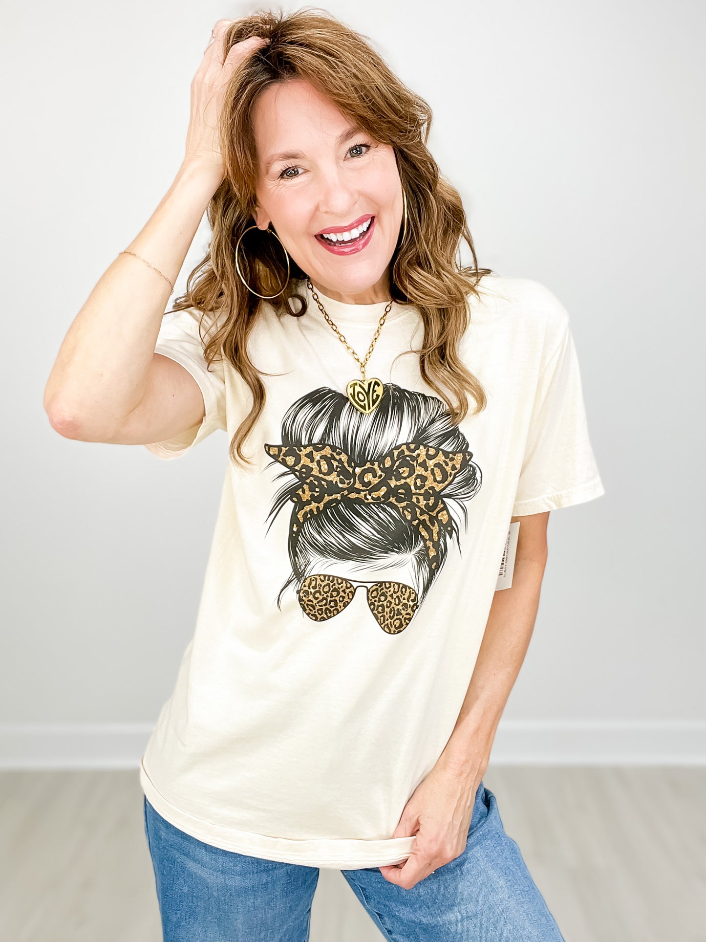 Leopard Glasses Lifestyle Graphic Tee