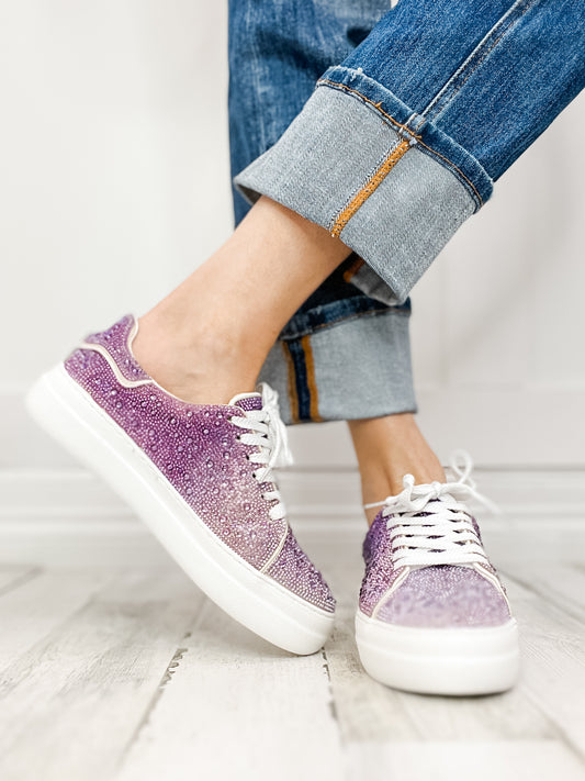 Corkys Bedazzle Shoe in Purple Ombre