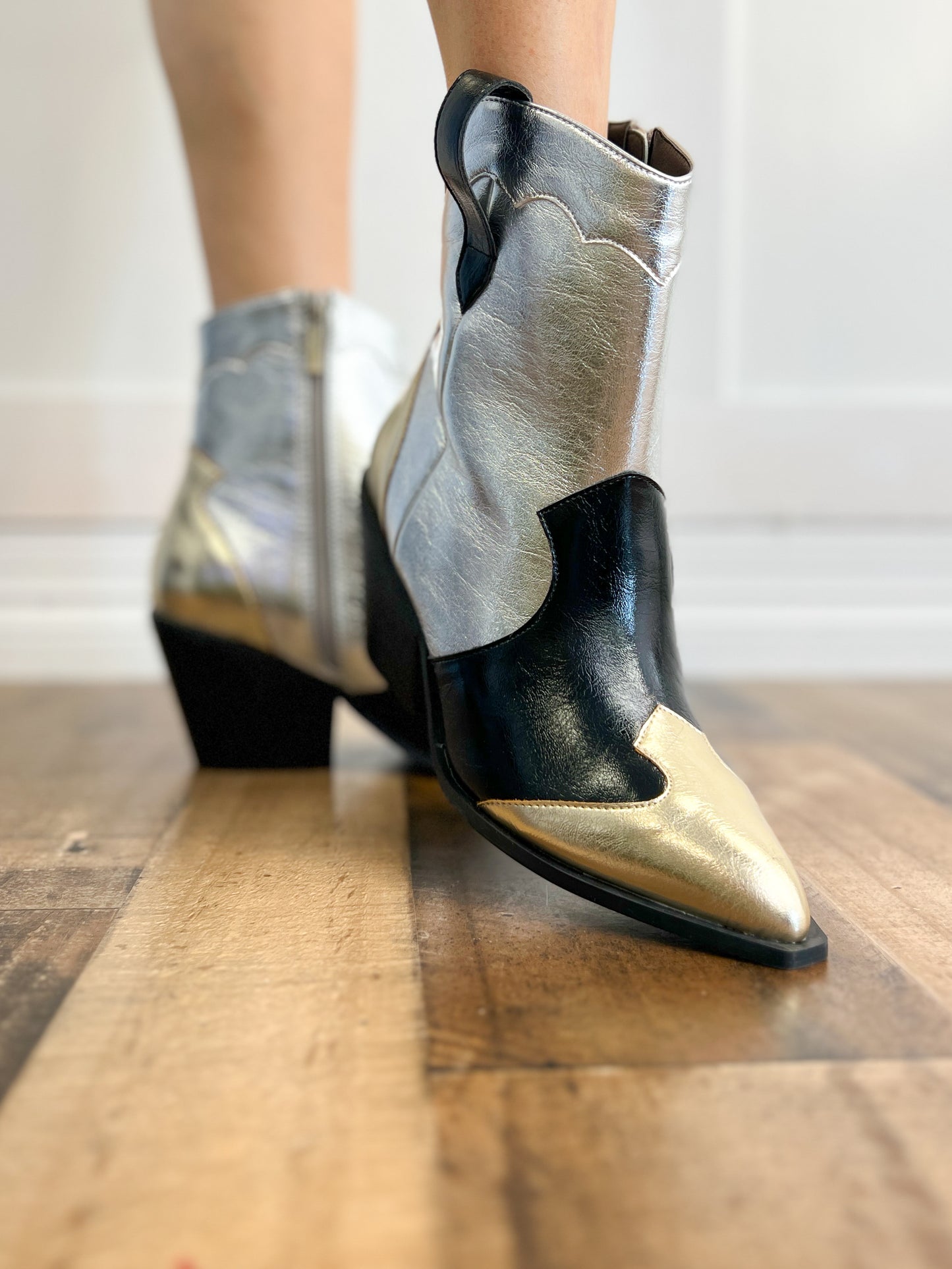 Corkys One Chance Boots in Mixed Metallic