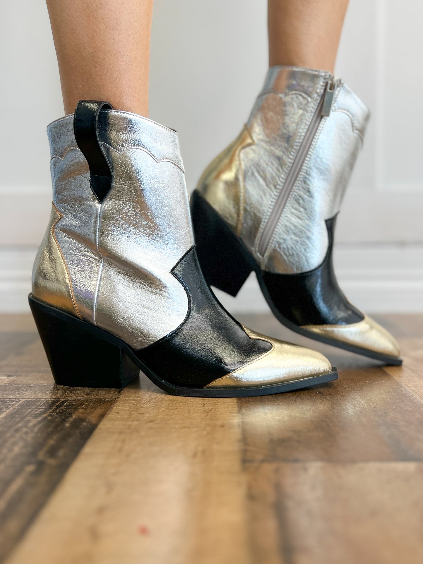 Corkys One Chance Boots in Mixed Metallic