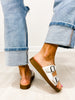 Corkys Lets Be Real Double Buckle Sandals in WHITE METALLIC