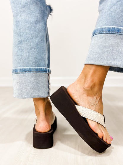 Corkys Mai Tai Flip-Flops in CREAM