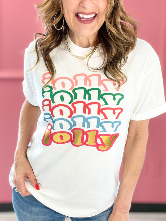 Jolly Gold Foil Graphic Tee
