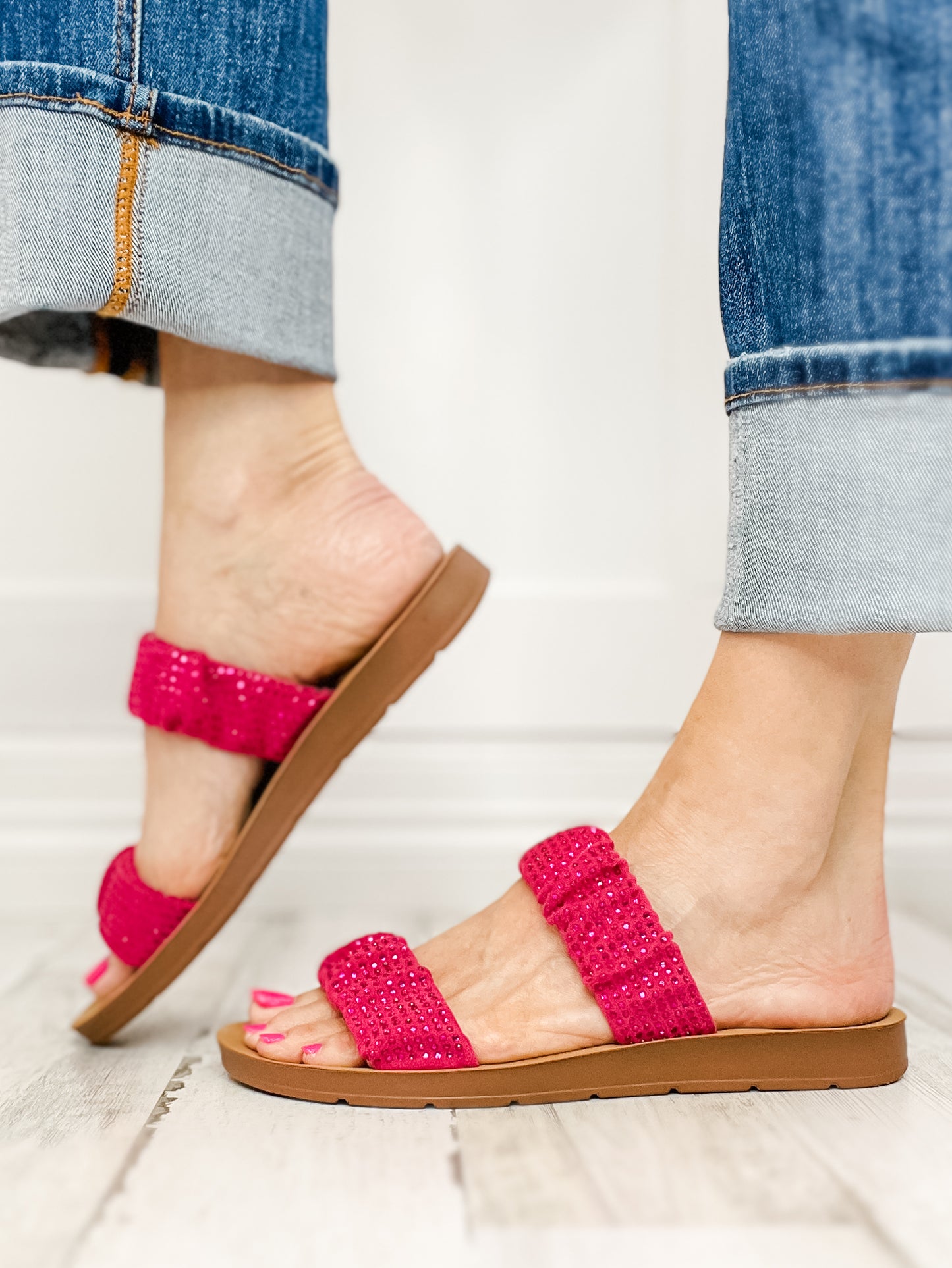 Corkys Iced Tea Sandals  FUCHSIA CRYSTALS