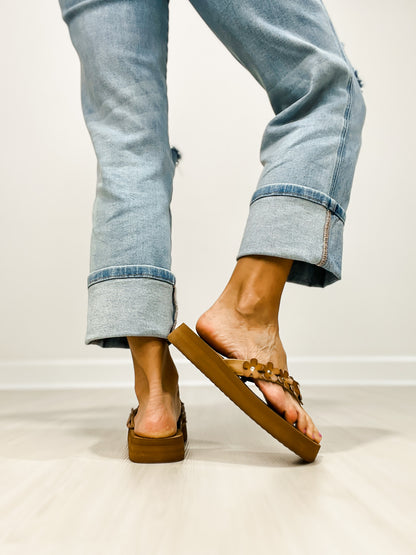 Corkys No Running Flip-Flops in CARAMEL