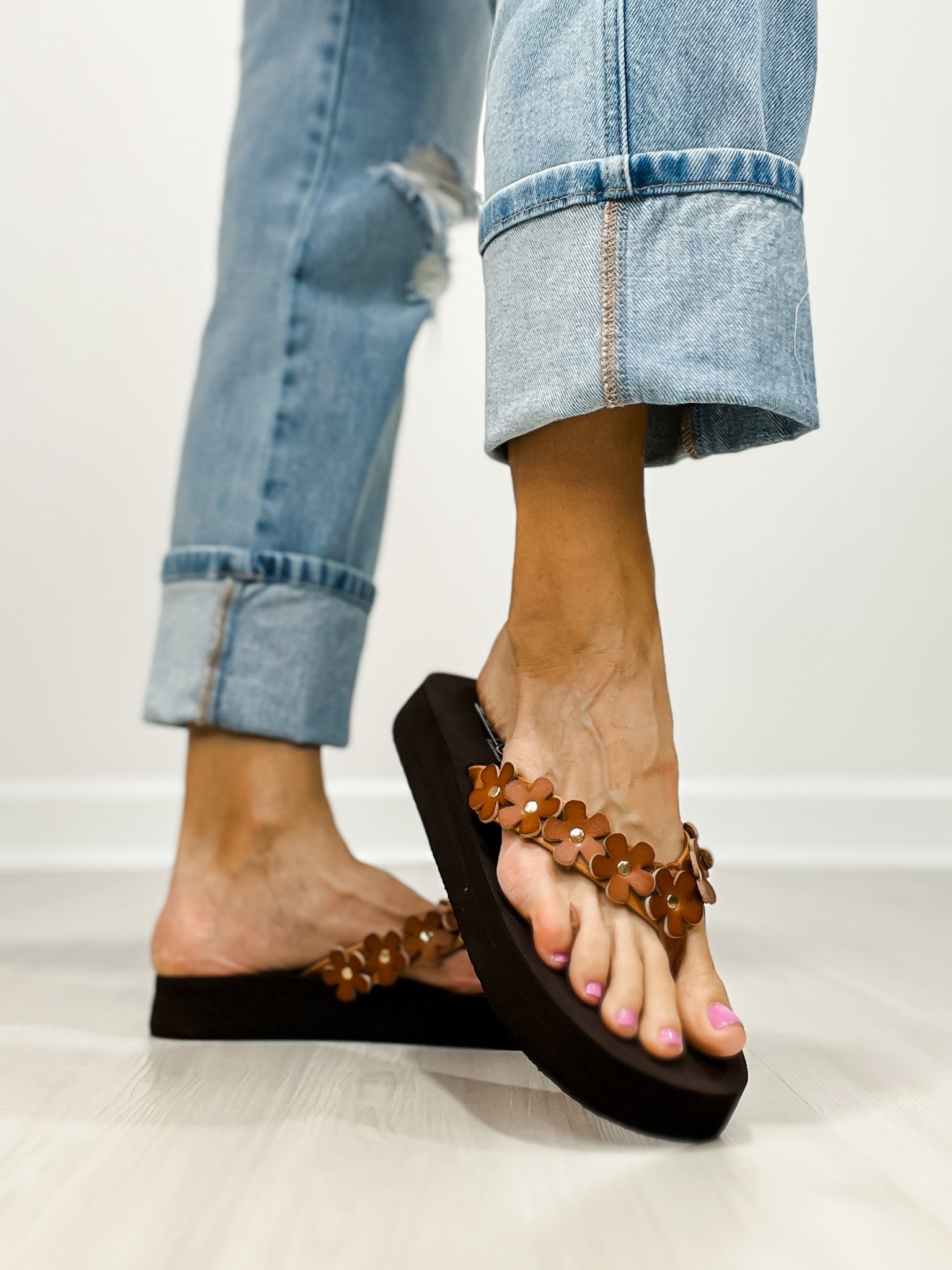Corkys No Running Flip-Flops in COGNAC