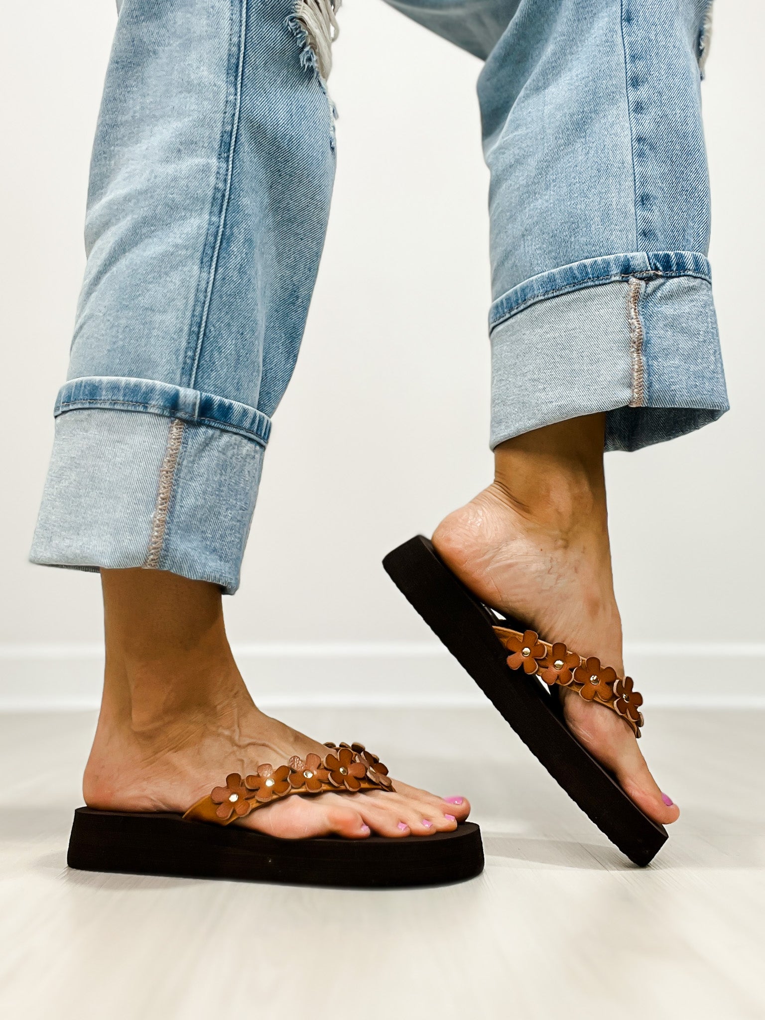 Corkys No Running Flip-Flops in COGNAC