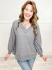 Not So Basic Long Sleeve Ribbed V-Neck Top - Staple Colors