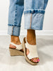 Corkys Freddie Wedge Sandals in NATURAL CROCHET