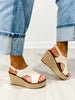 Corkys Freddie Wedge Sandals in NATURAL CROCHET