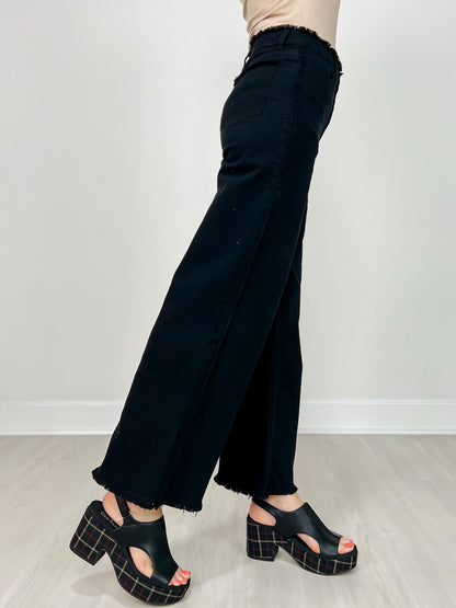 Self Fray Washed Stretch Twill Pants