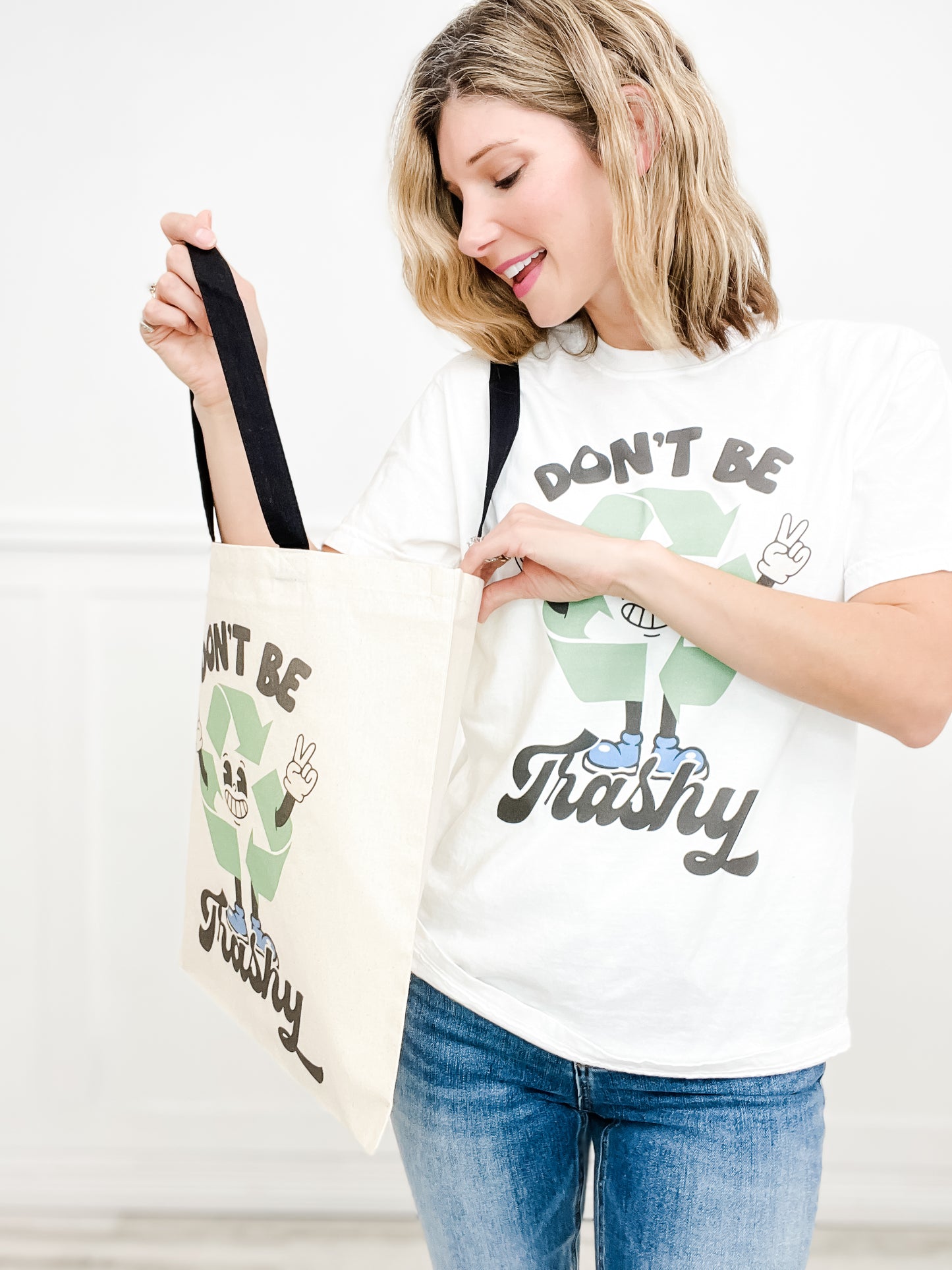 Don't Be Trashy Graphic Tote Bag