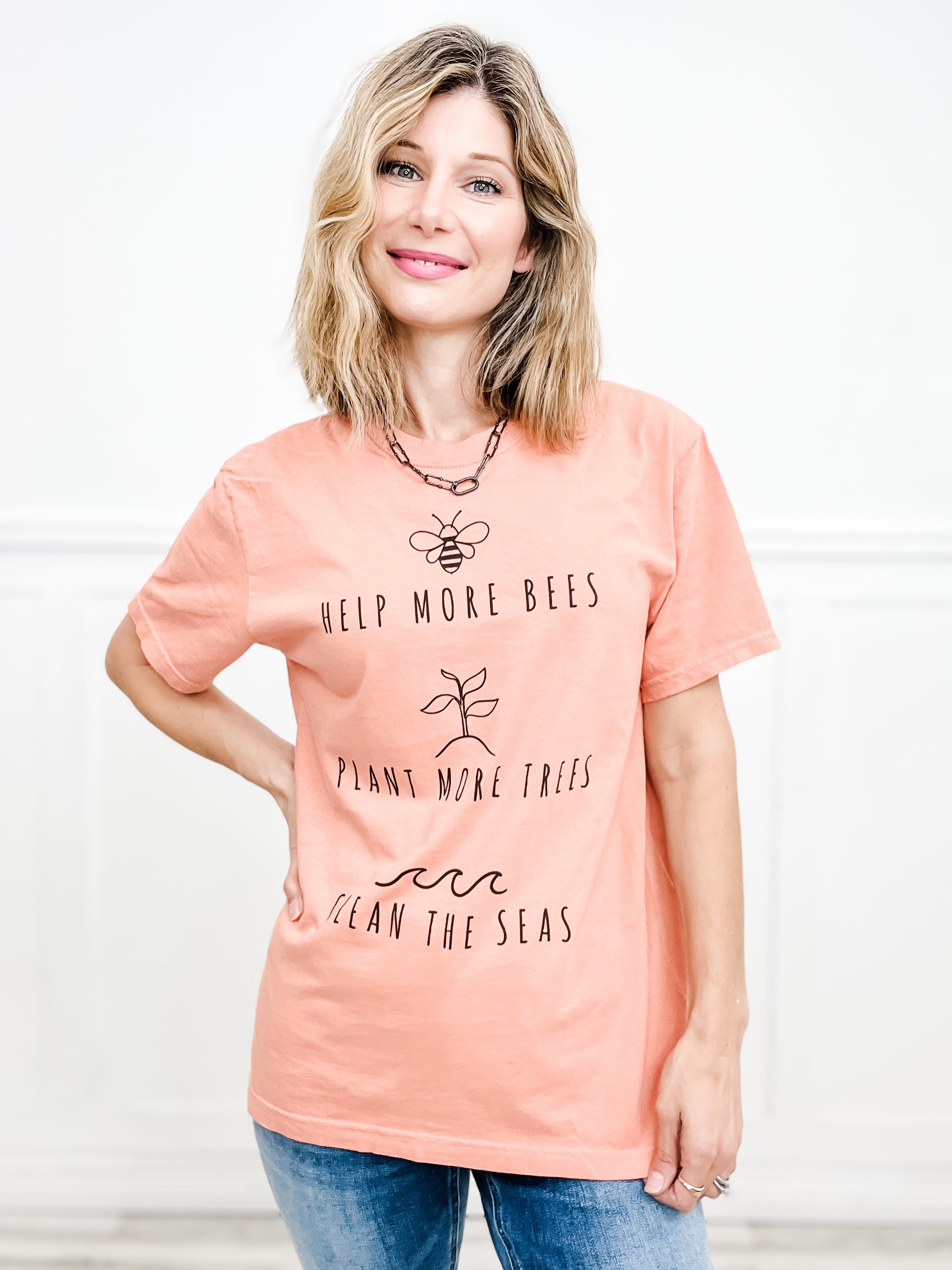 Help, Plant, Clean Graphic Tee