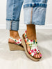 Corkys Freddie Wedge Sandals in WHITE FLORAL