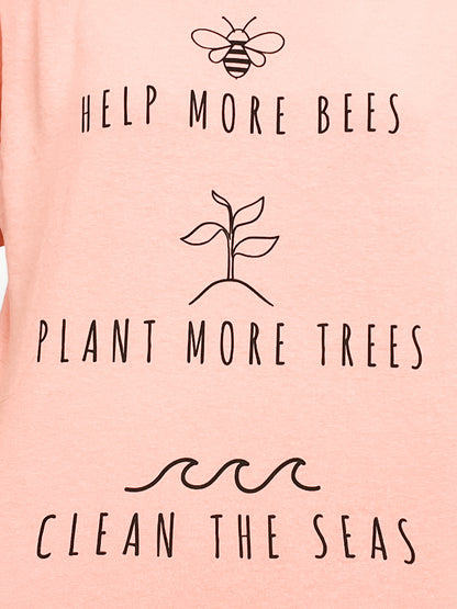 Help, Plant, Clean Graphic Tee