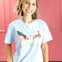 Jingle All The Way Reindeer Gold Foil Graphic Tee