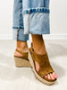 Corkys Freddie Wedge Sandals in WASHED CAMEL