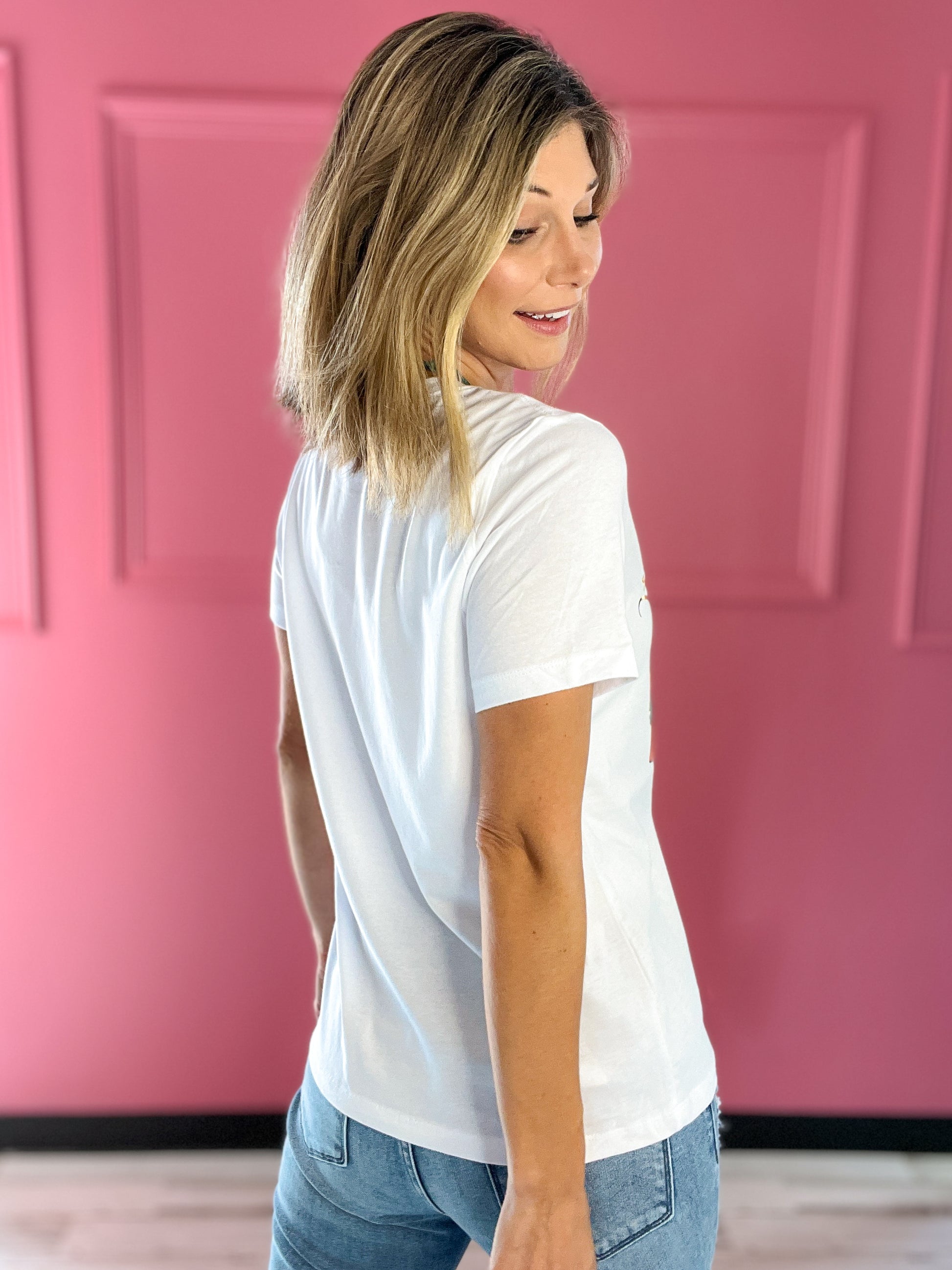 It's All Good In The Motherhood Graphic Tee with Bling