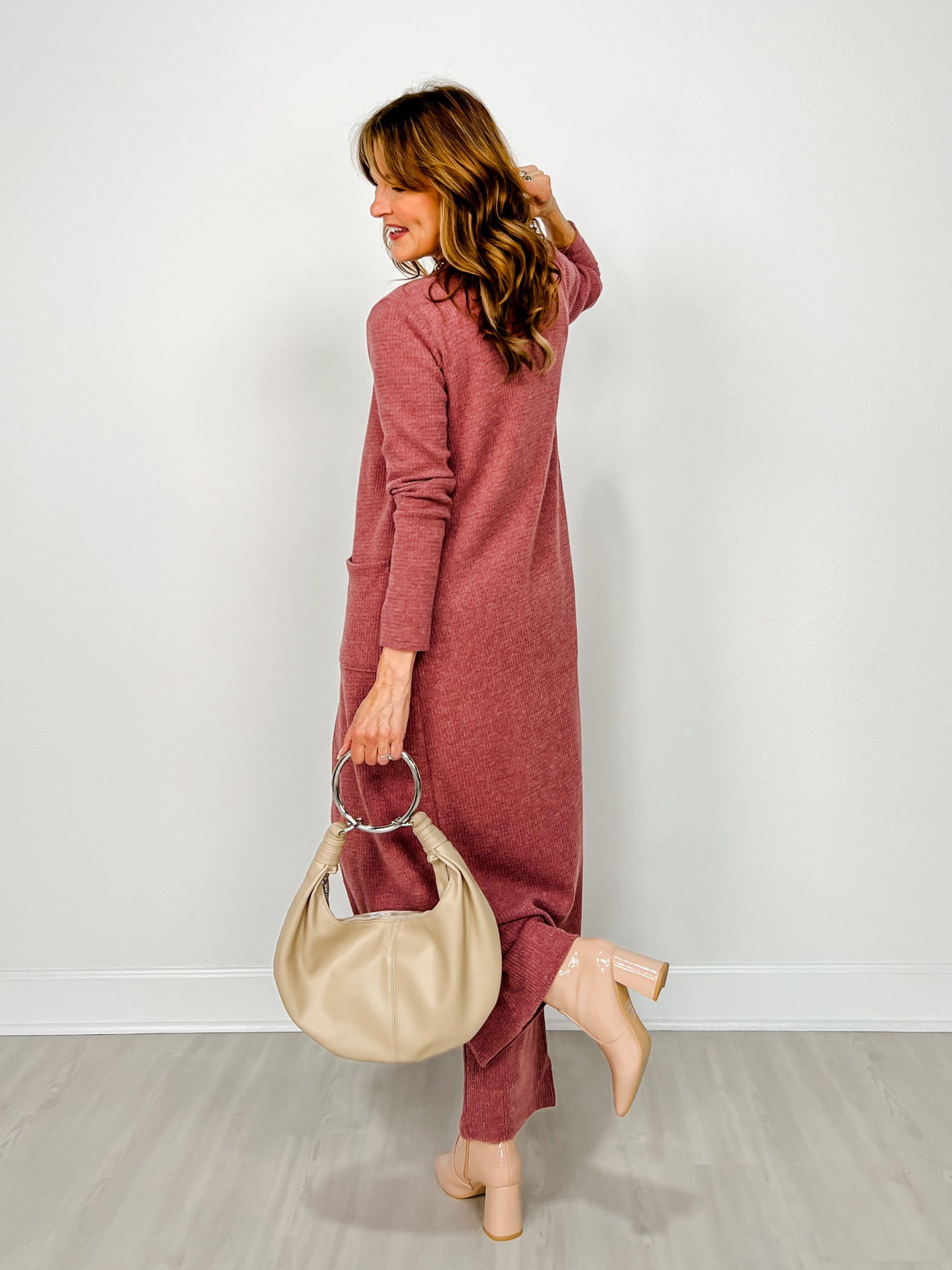 Brushed Thermal 3-Piece Lounge Set in Autumn Berry