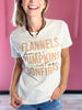 Flannels Hayrides Pumpkins Sweaters Bonfires Graphic Tee with Bling