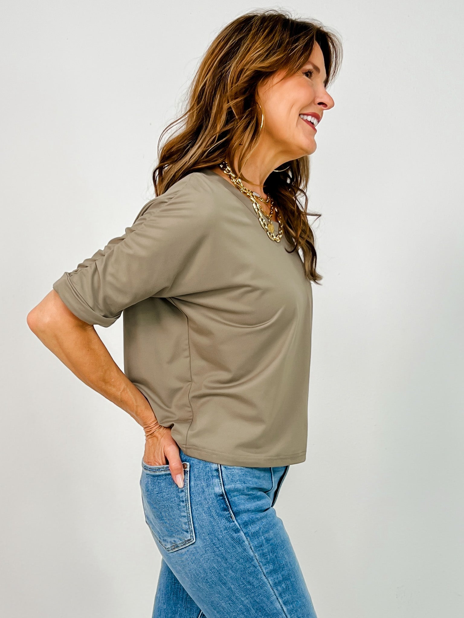 Elegant Touch Loose Fit Tee