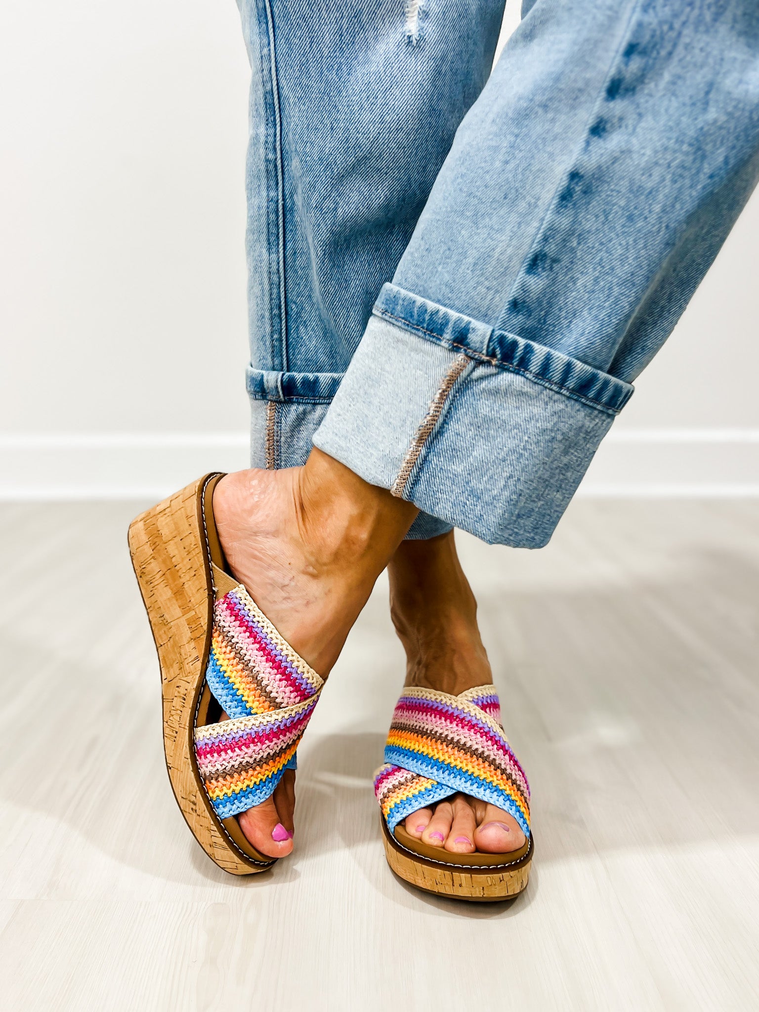 Corkys Peace Out Wedges in MULTI