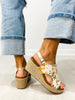 Corkys Carley Wedges in Natural Mini Floral Jute