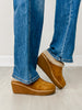 Corkys Easy Going Wedge Clogs in TOBACCO FAUX SUEDE