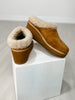Corkys Easy Going Wedge Clogs in TOBACCO FAUX SUEDE
