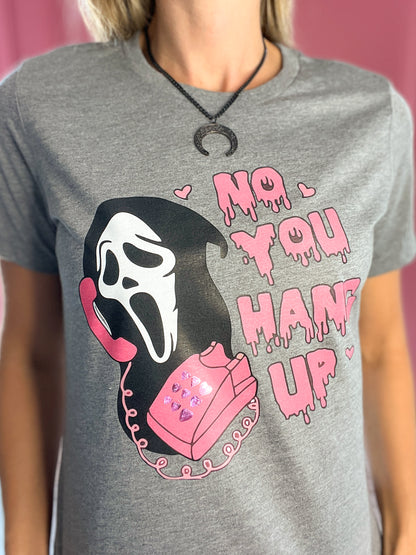 No You Hang Up Graphic Tee with Bling