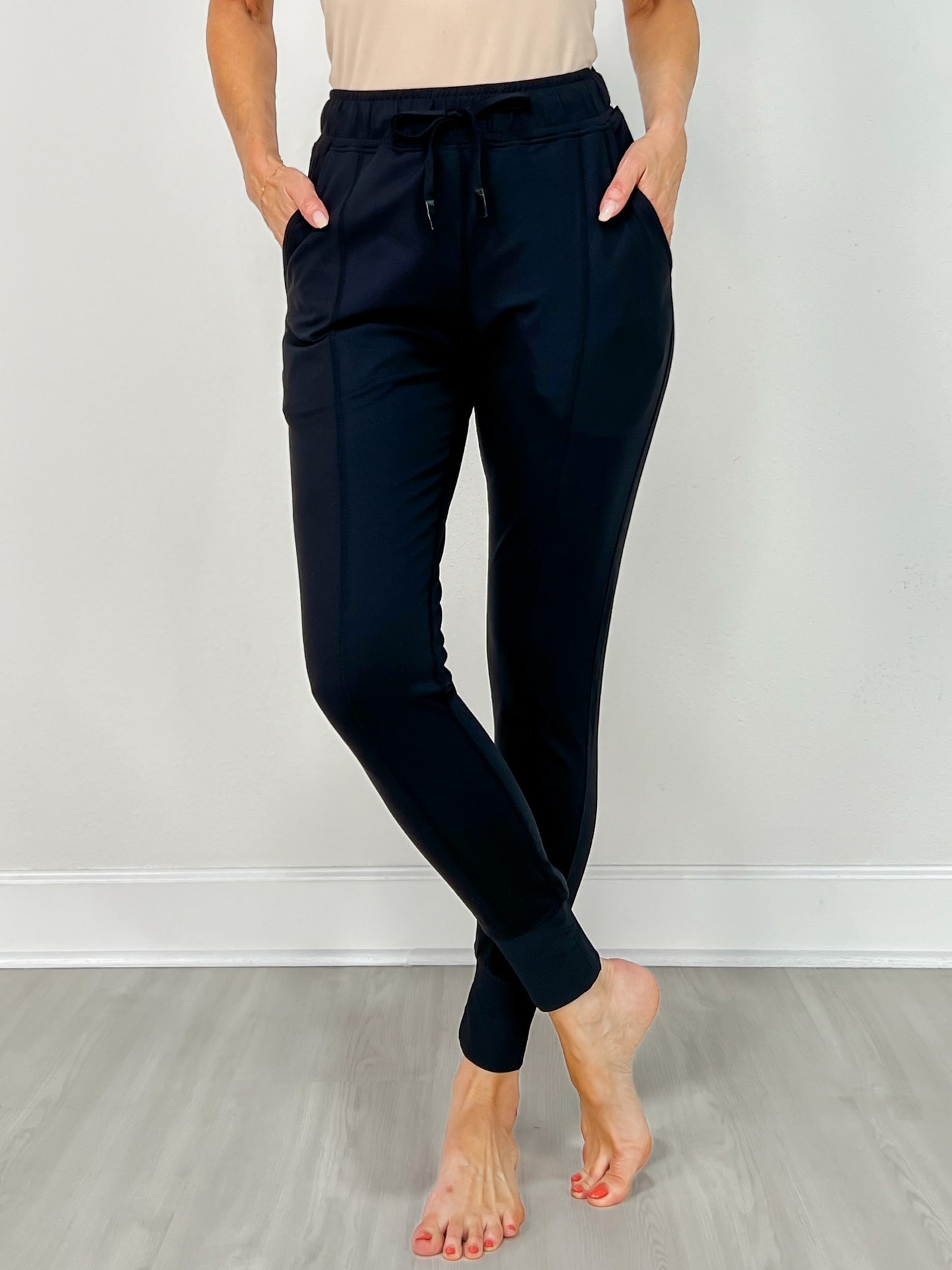 Mono B Green - Slim-fit Paneled Joggers