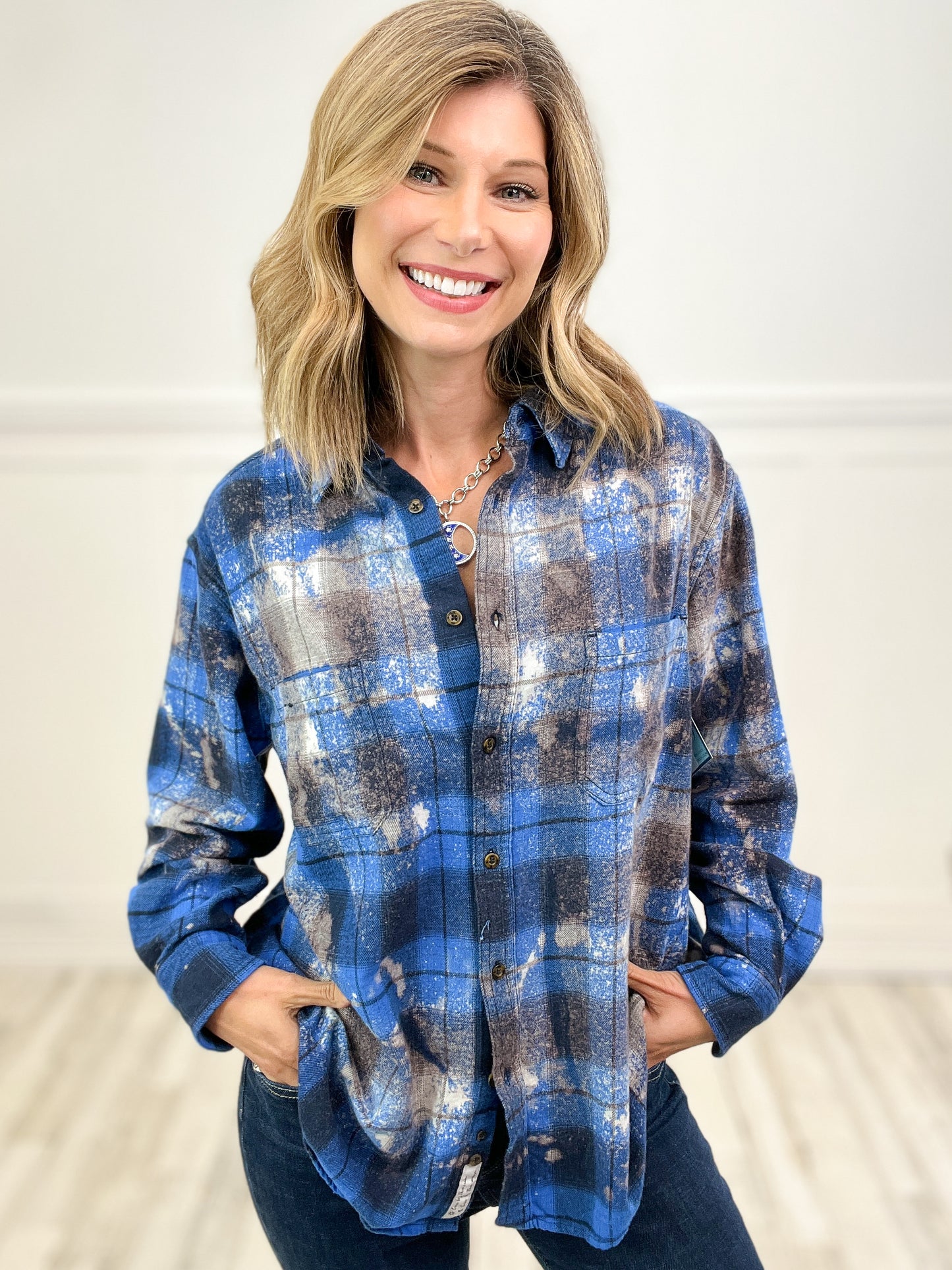 Woah Nelly Malibu Hippie Flannel Top