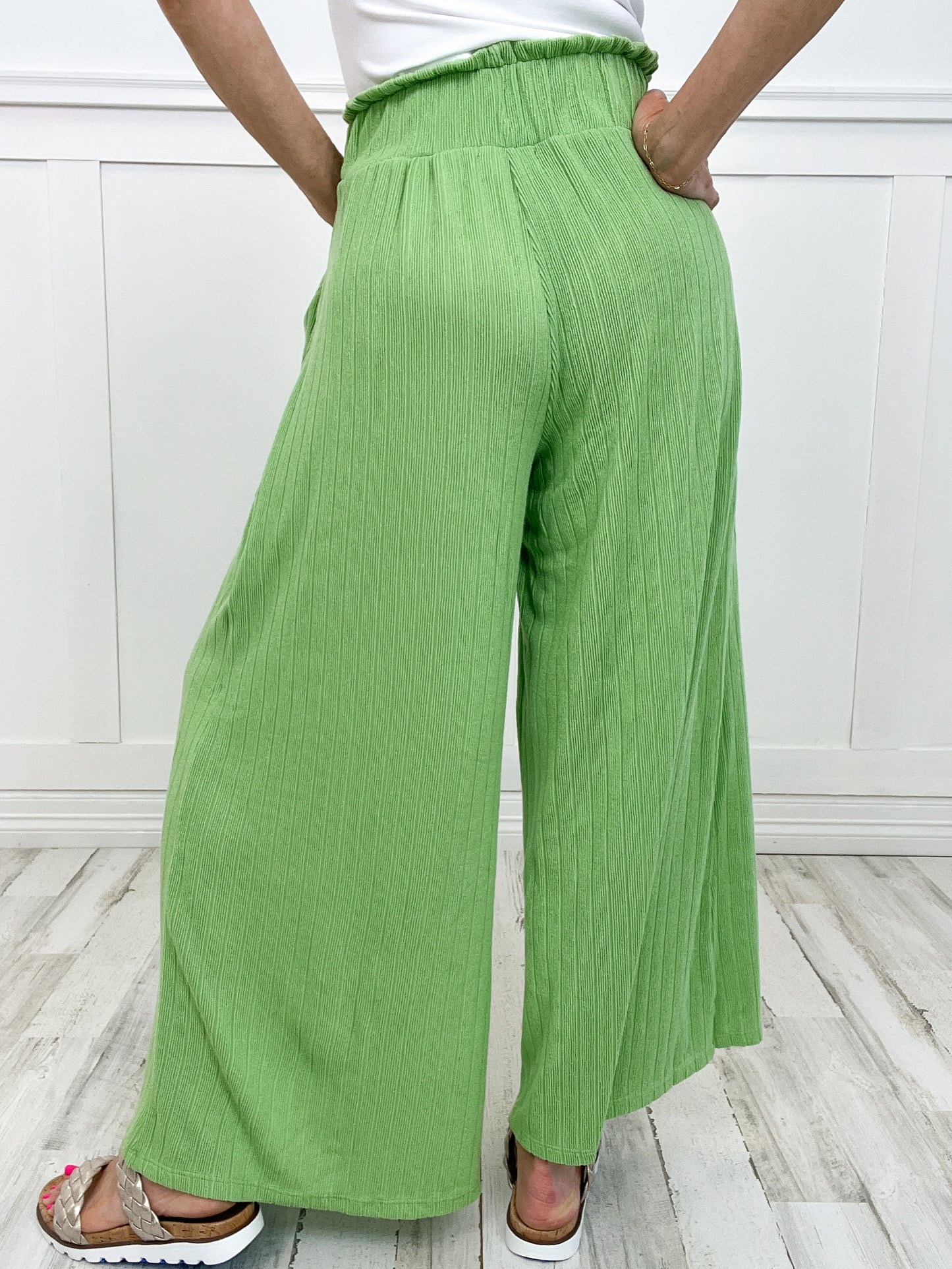 Wide Legs High Waist Maxi Pants