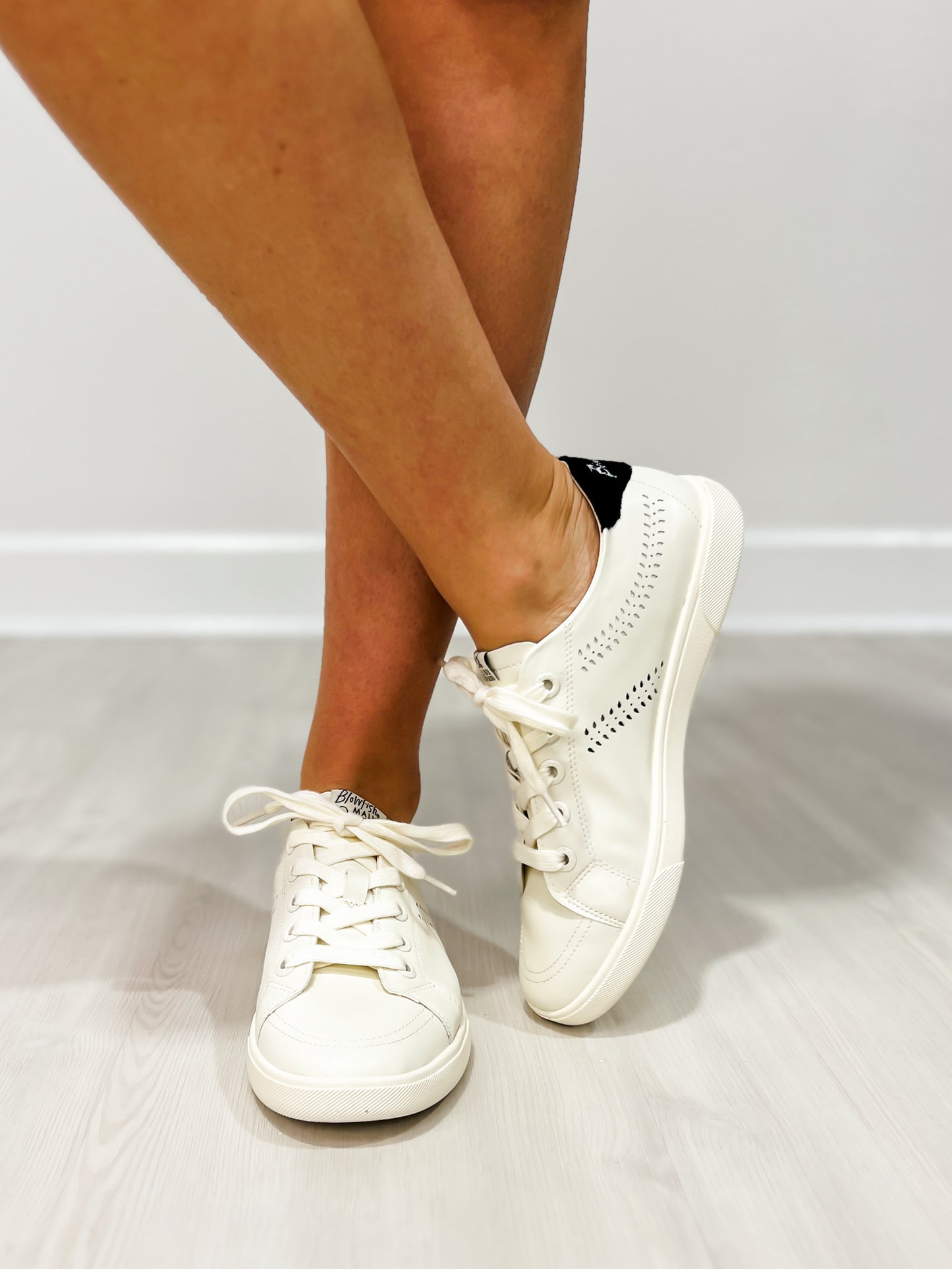 Blowfish Tanner Tennis Shoes in CREAM