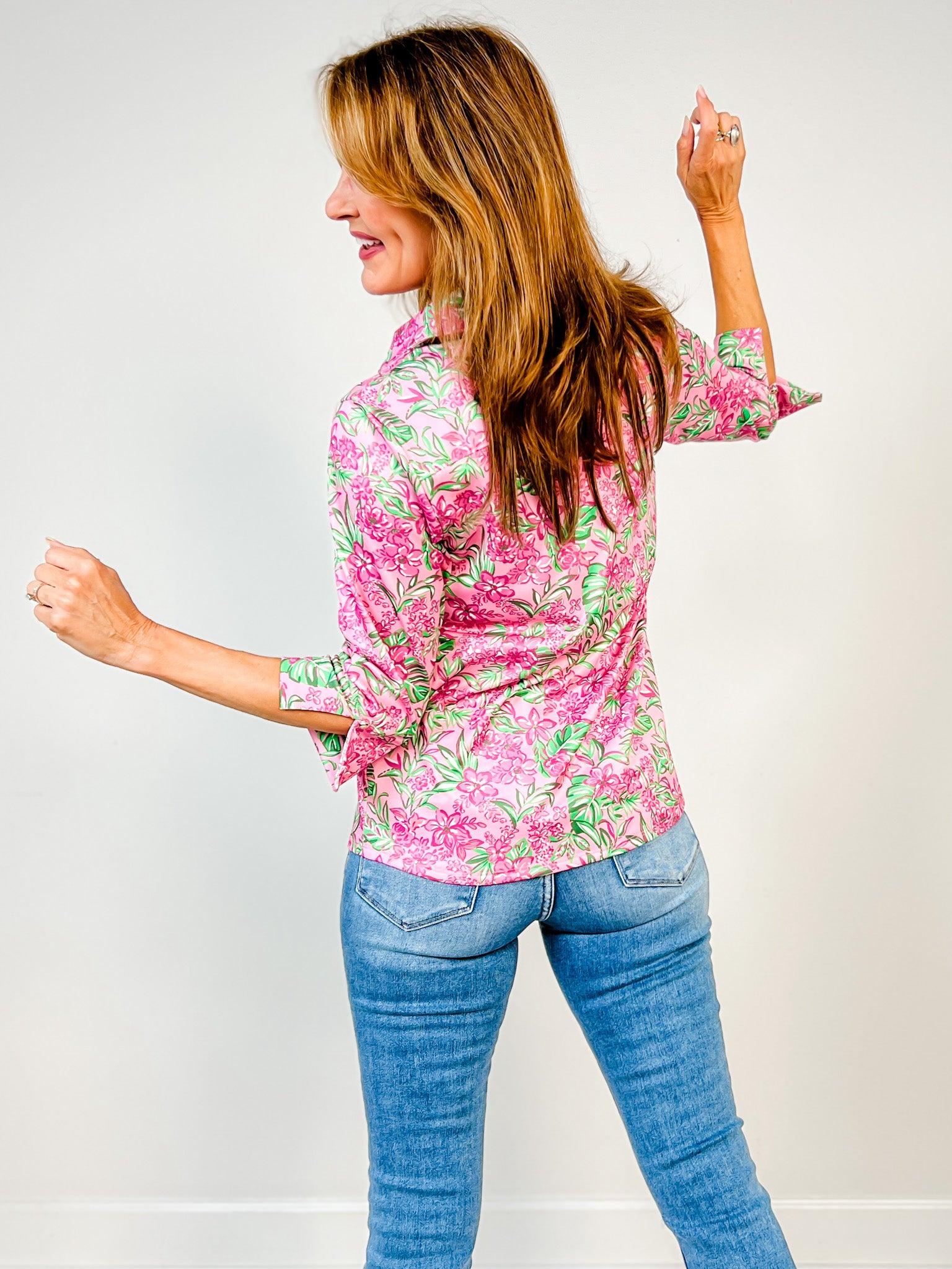 Sailaway Top in Pink Multi