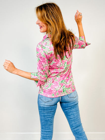 Sailaway Top in Pink Multi