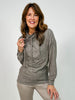Brushed Cowl Neck Lounge Pullover