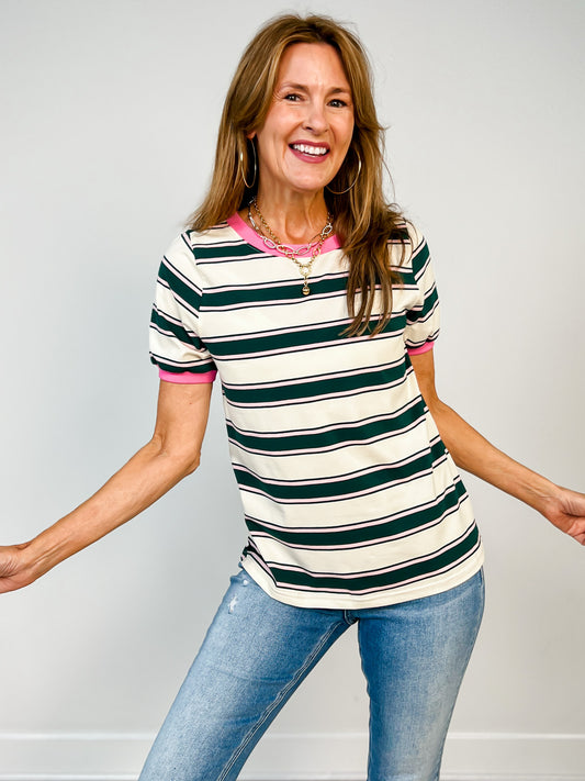 Cotton Striped Top