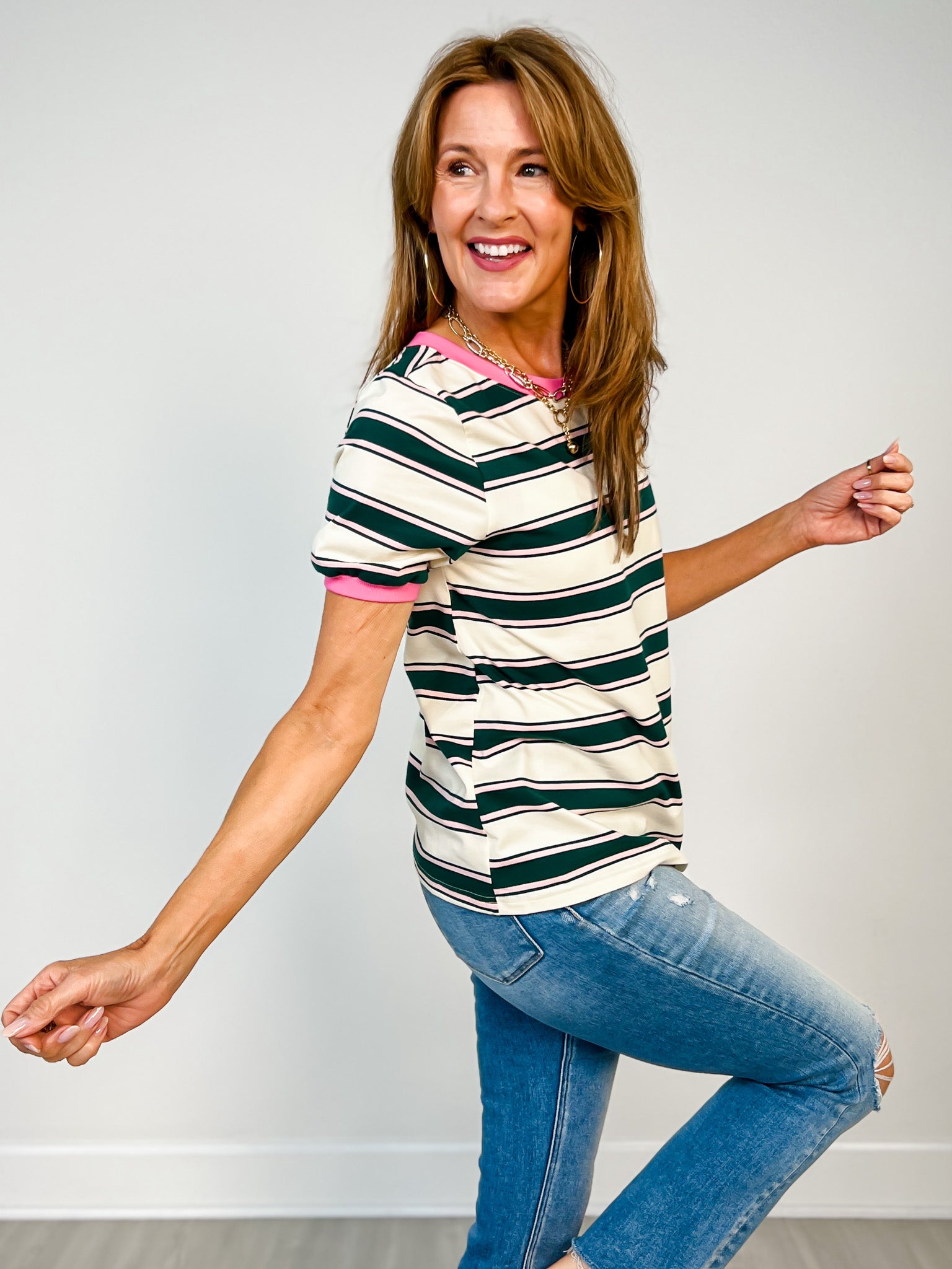 Cotton Striped Top