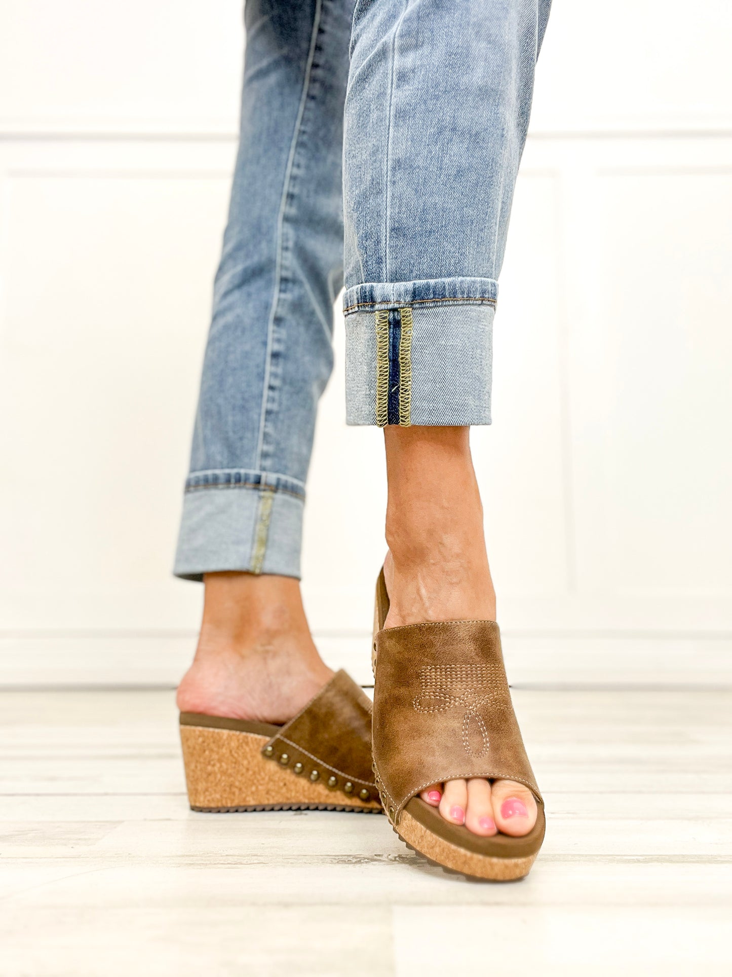 Corkys Saddle Up Wedges in Tan