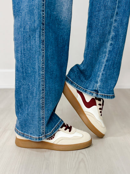 Forever Link Modern-13 Tennis Shoes in Beige/Wine