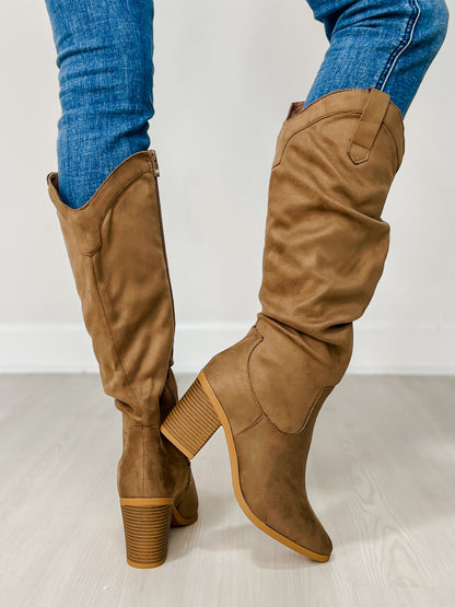Forever Link Speech-3 Knee Tall Boots