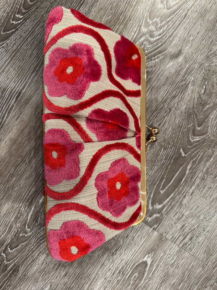 KATE: Flower Power Chenille Clutch