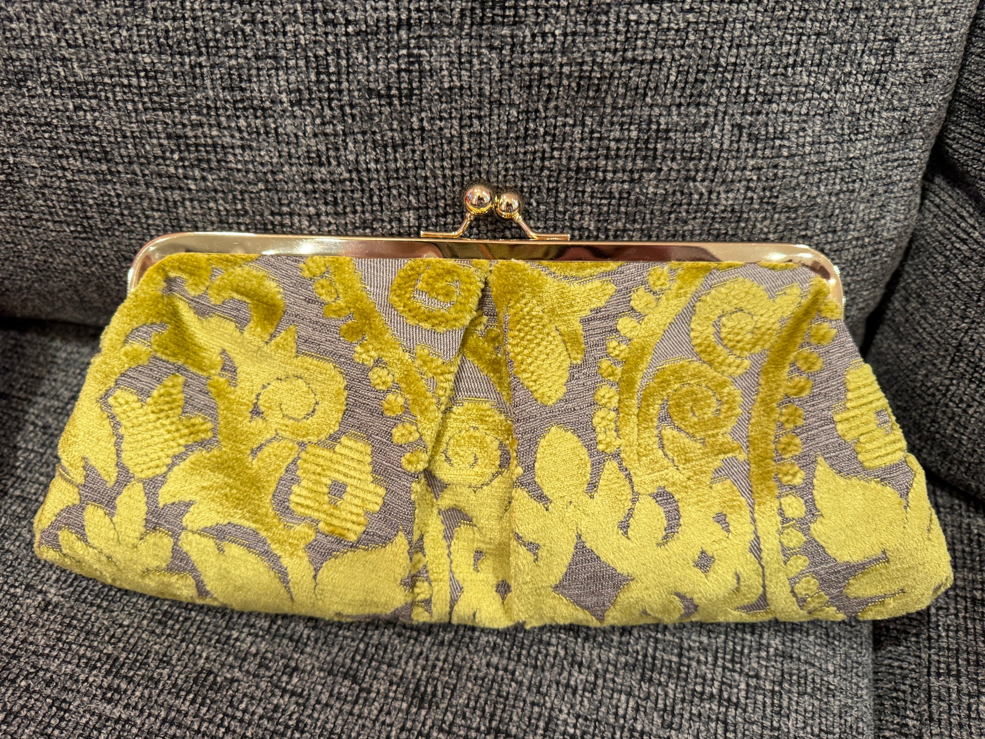 KATE: CHARTREUSE CHENILLE MOSAIC