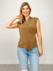 Cap Sleeve Surplice Wrinkle-Free Top