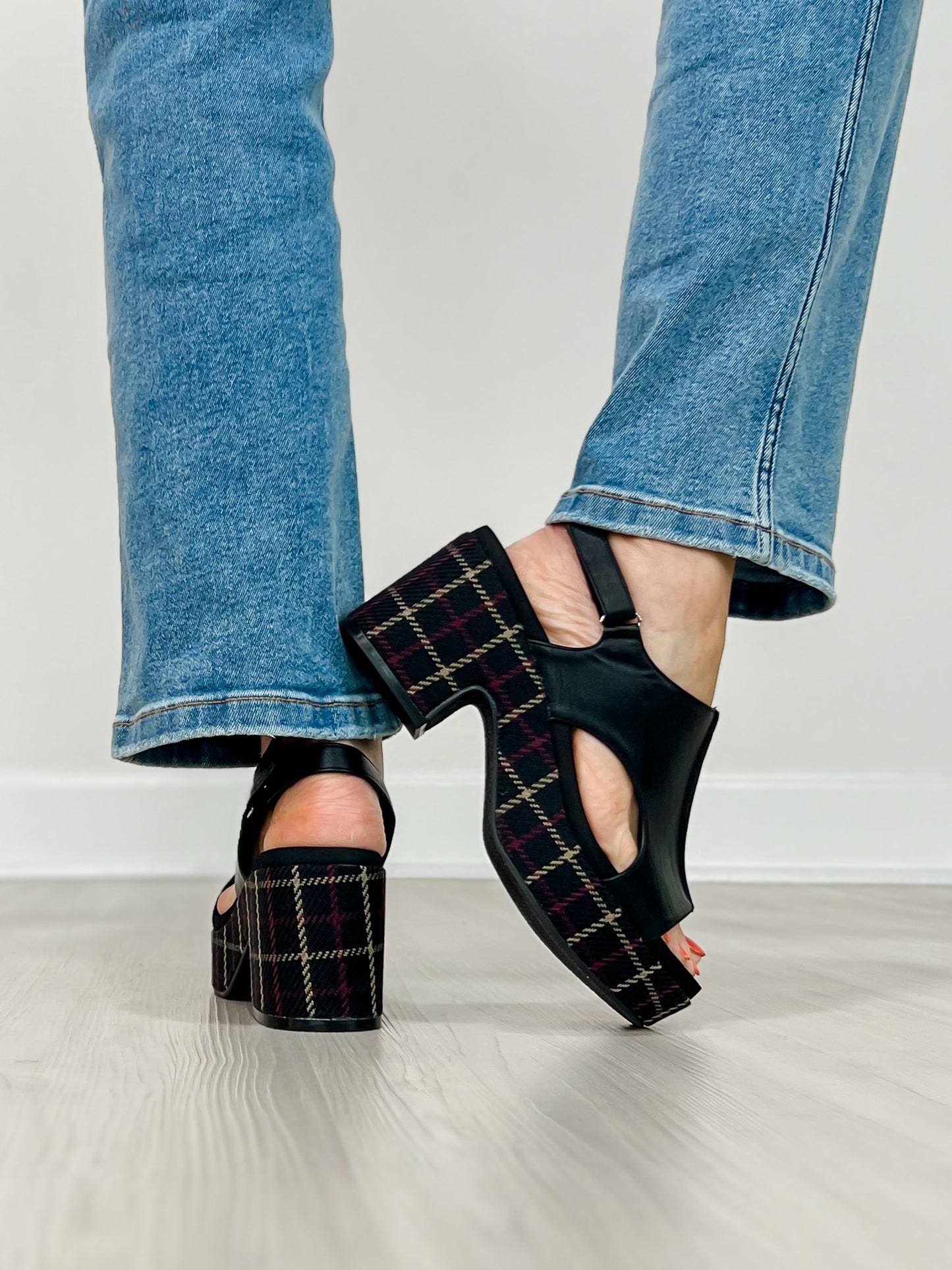 Corkys Miss Carley Wedges in BLACK 2