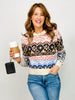 Multicolor Faire Isle Knit Sweater
