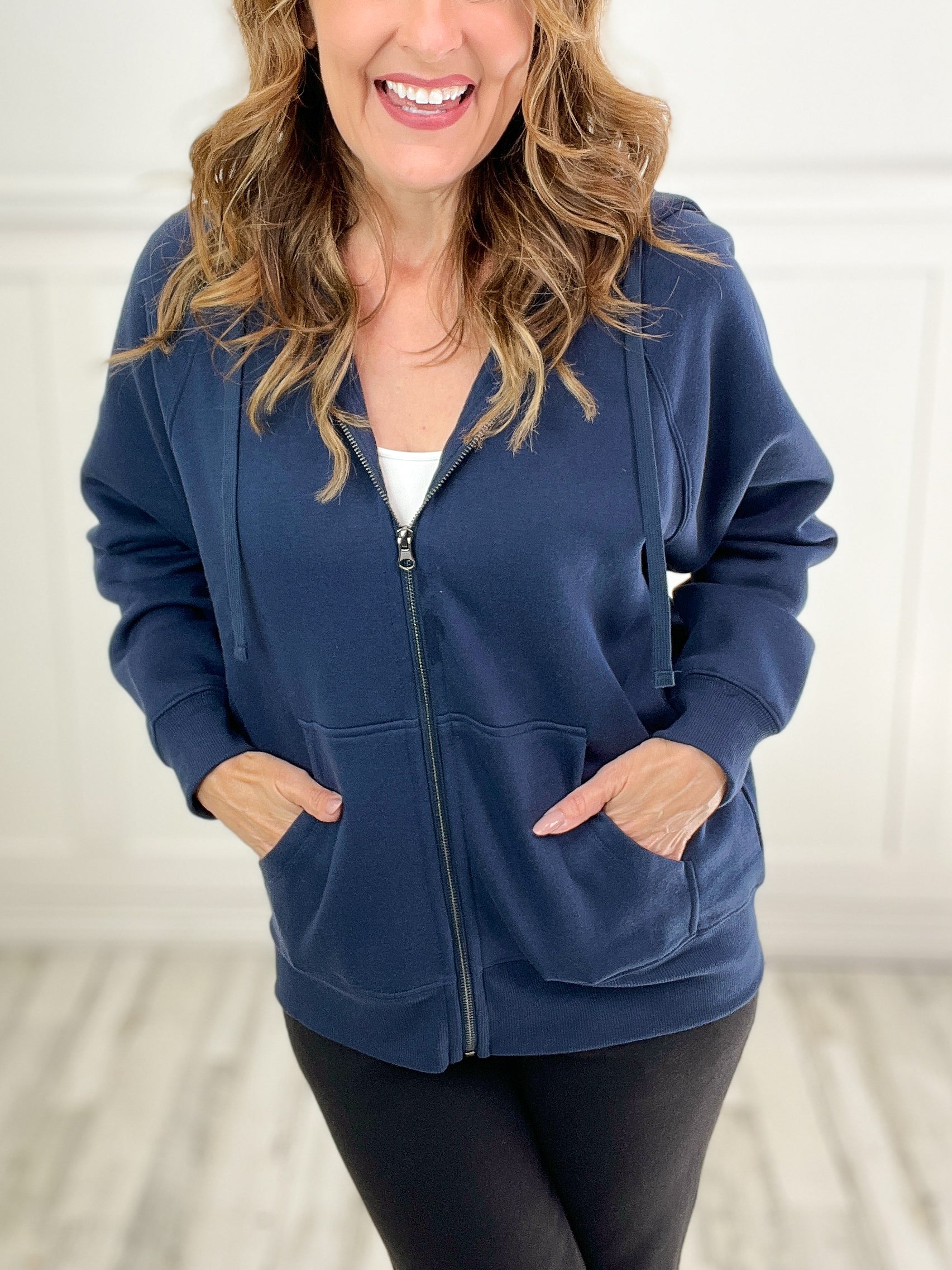 Daily Favorite Full Zip Hooded Jacket-C