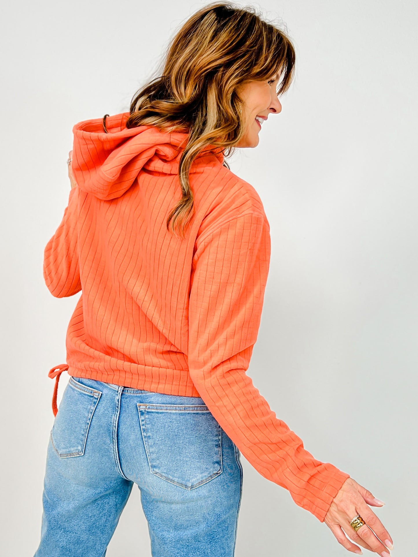 Brushed Burnout Fleece Hoodie