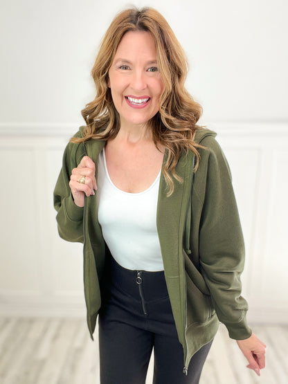 Daily Favorite Full Zip Hooded Jacket-C